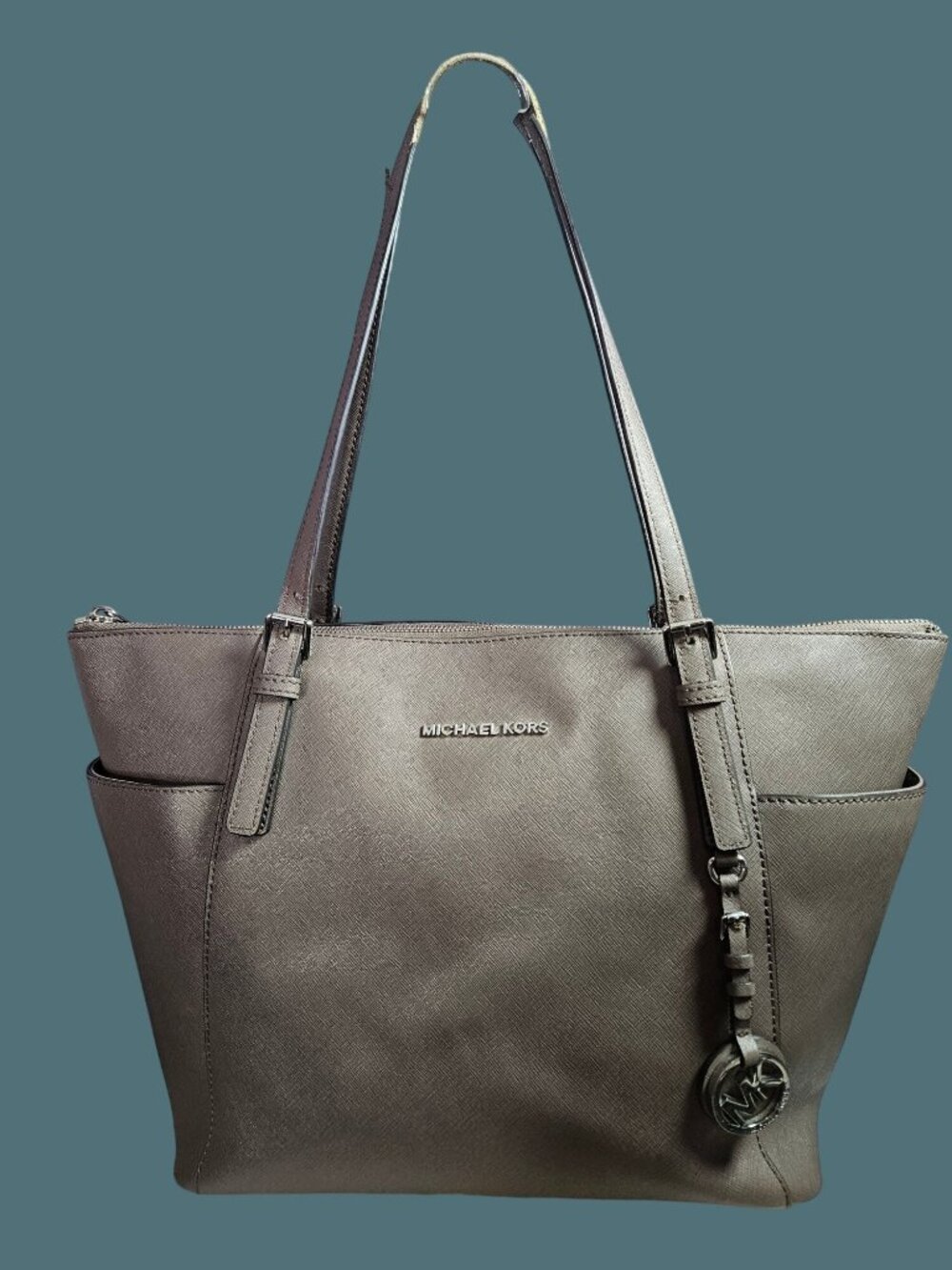 Michael Kors Jet Set Large Saffiano Large Top Zip Shoulder Tote Bag